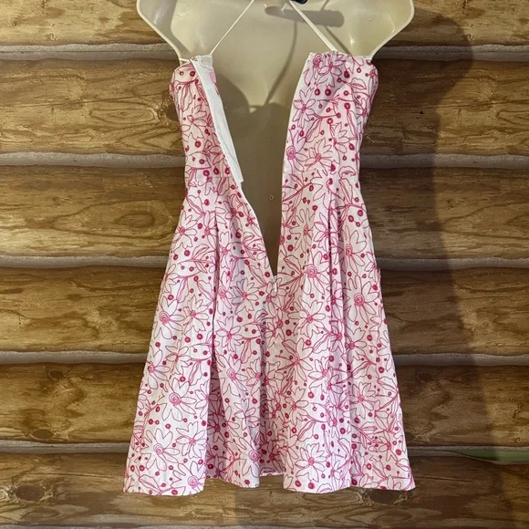 Lilly Pulitzer Vintage Embroidered Pink Floral Dress Pockets! - Picture 7 of 7